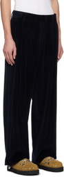 kolor Navy Corduroy Wide Trousers