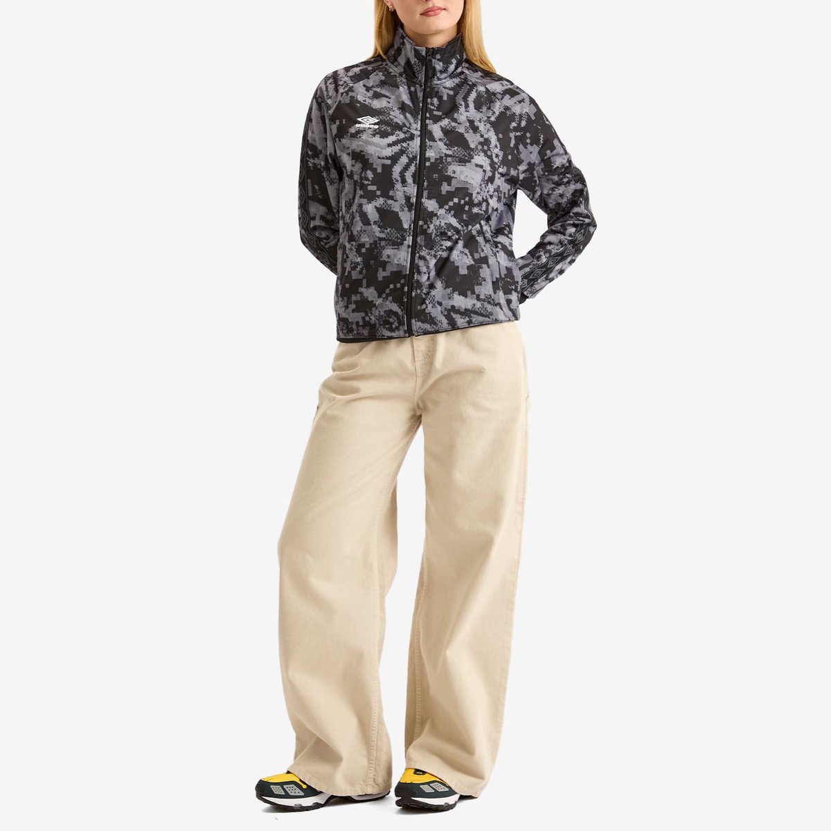Umbro Taped Digi Track Top in Black Camo Umbro