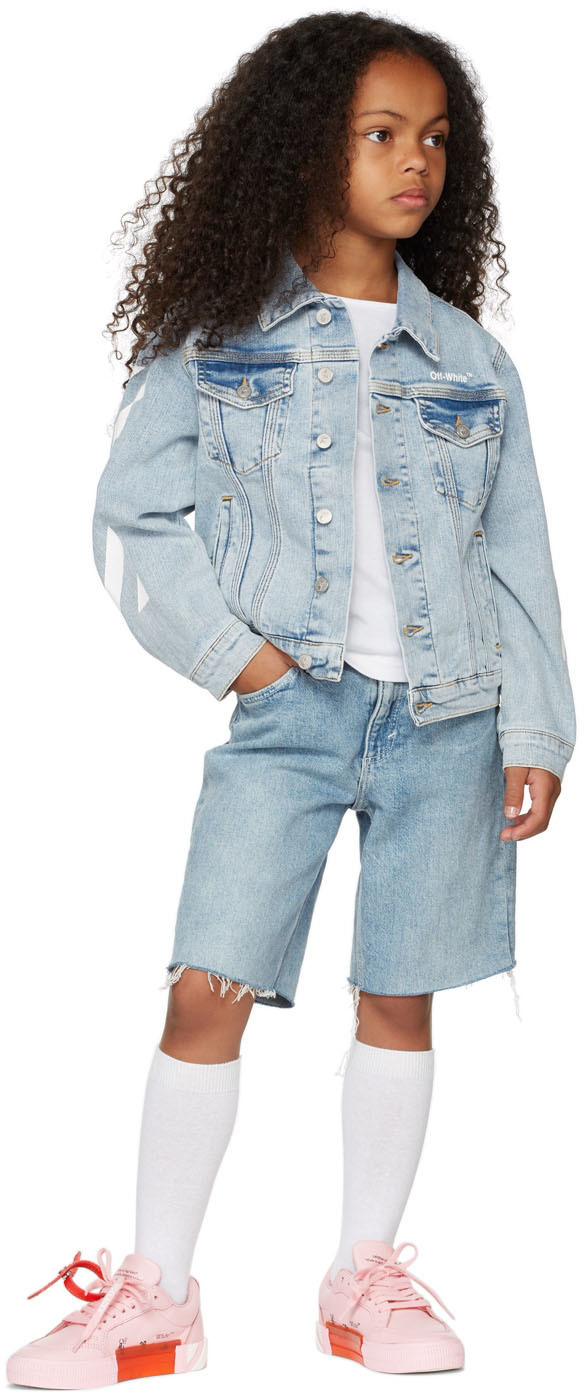 Kids white best sale denim jacket