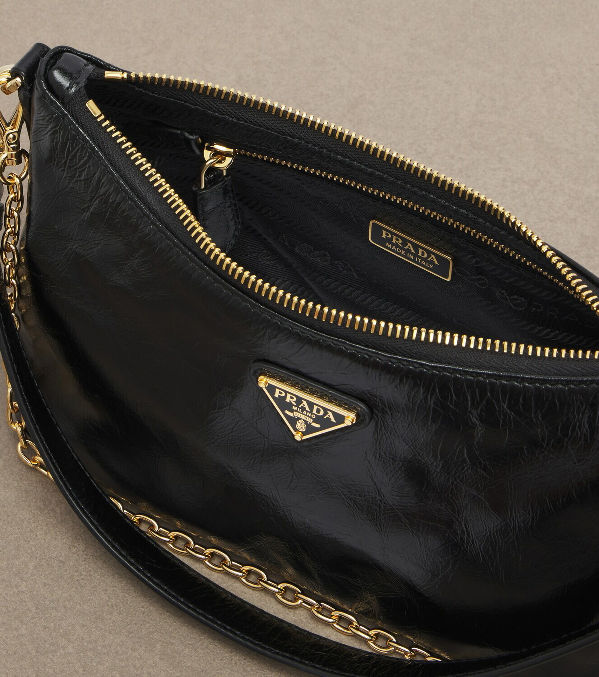 Prada Mini leather shoulder bag