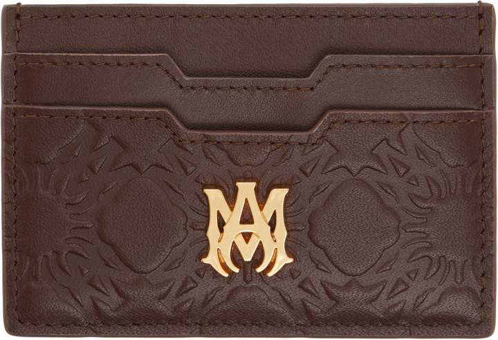 Photo: AMIRI Brown MA Quad Leather Card Holder