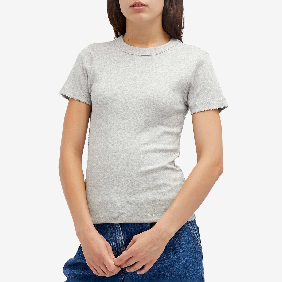 Saks Potts Women's Uma T-Shirt in Grey Melange