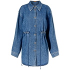 Rejina Pyo Women's Jolene Denim Shirt Jacket in Washed Blue