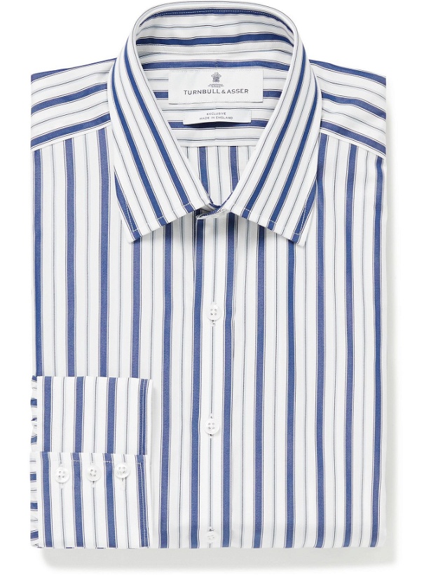 Photo: Turnbull & Asser - Striped Cotton Shirt - Blue