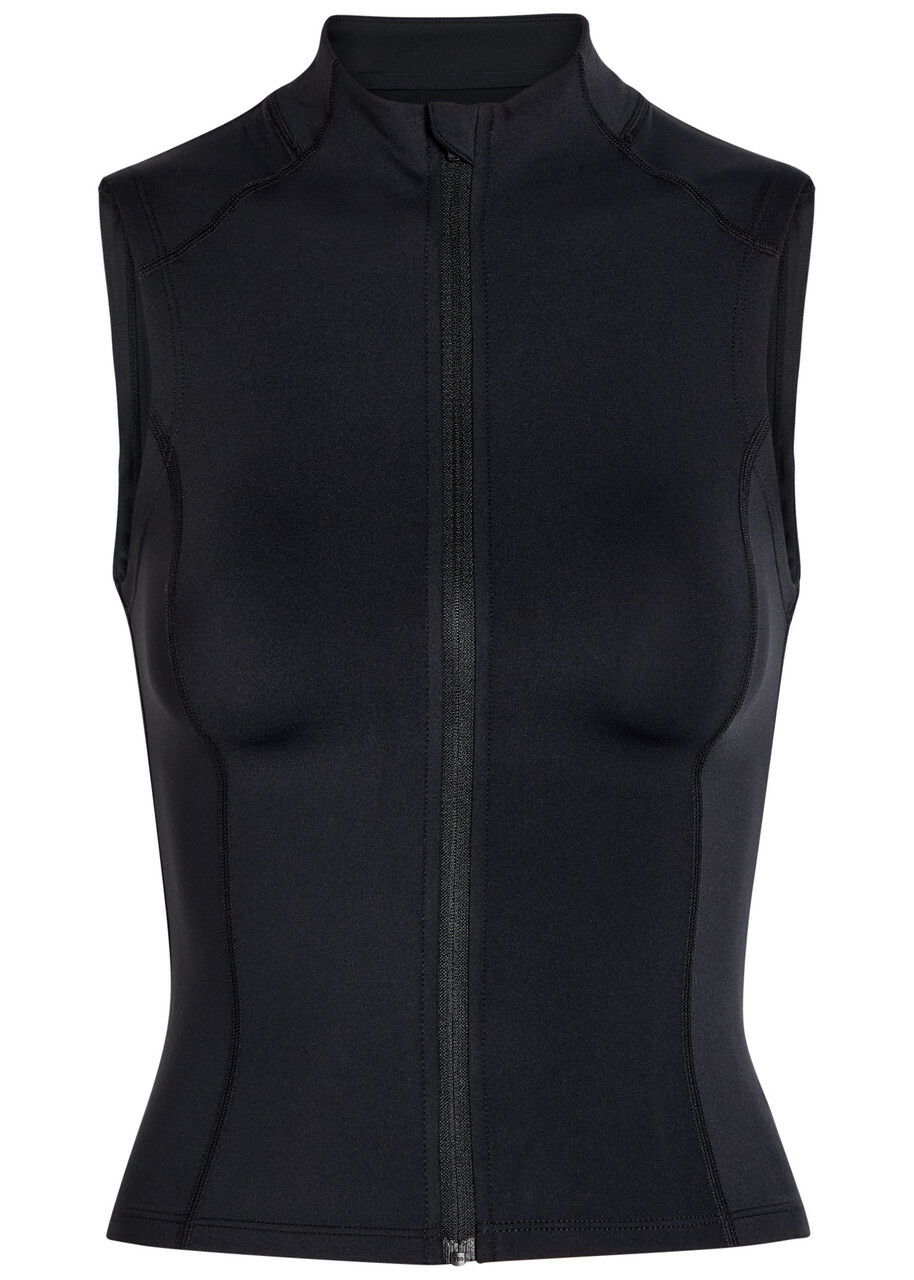 Tala Skinluxe Sleeveless Stretch-jersey Jacket Black