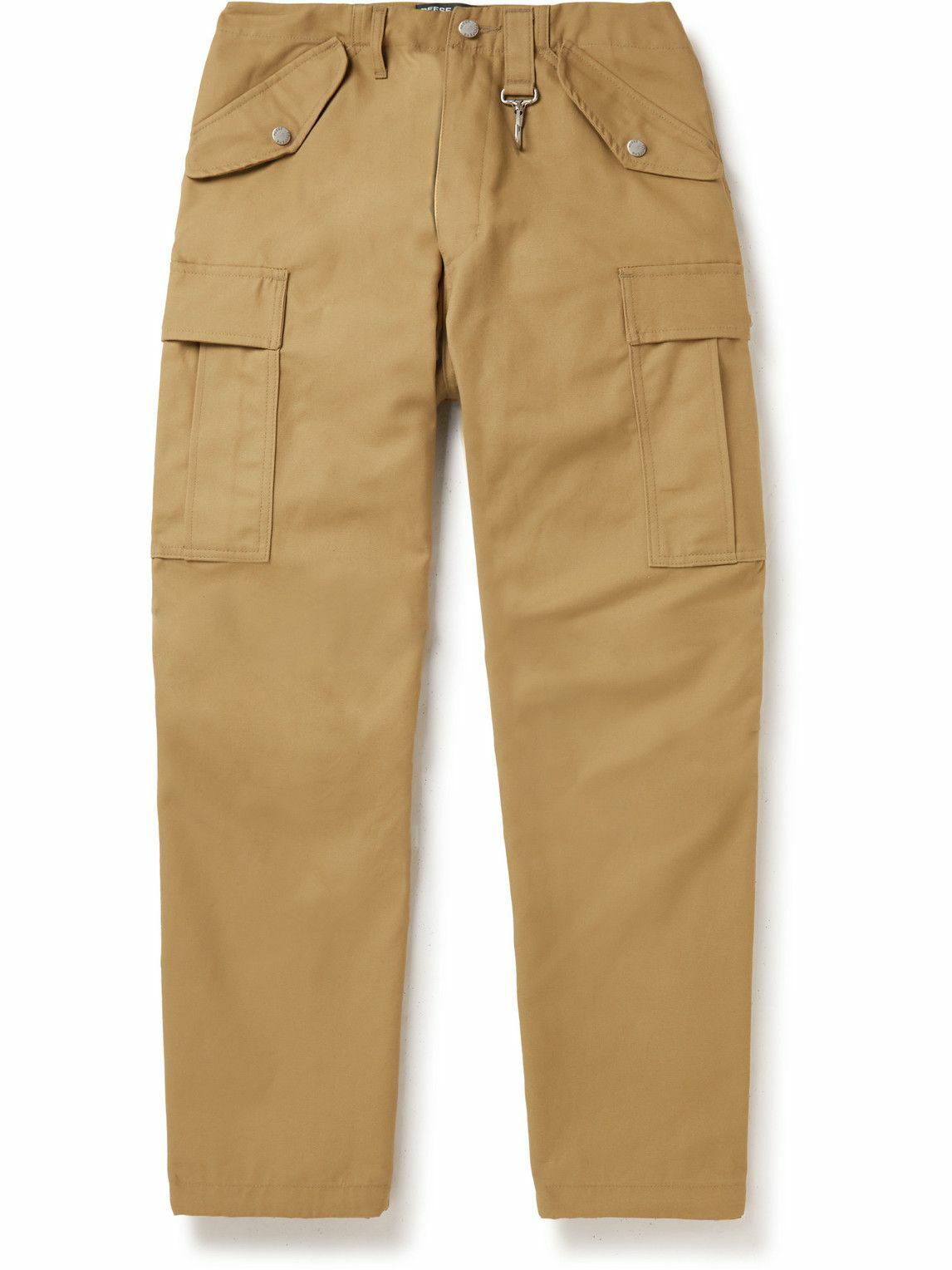 Reese Cooper® - Straight-Leg Brushed Cotton-Twill Cargo Trousers ...