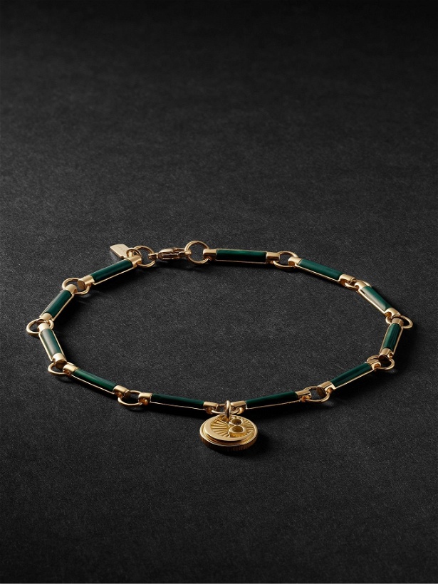 Photo: Foundrae - 18-Karat Gold Malachite Bracelet