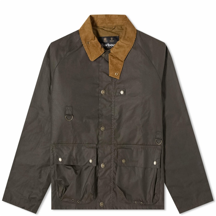 Photo: Barbour Men's Utility Spey Wax Jacket in Olive