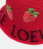 Loewe Paula's Ibiza crochet cotton bucket hat