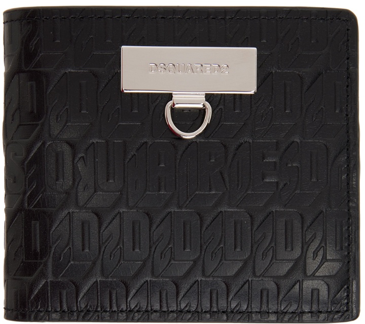 Photo: Dsquared2 Black Logo Chained2 Bifold Wallet