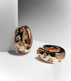 Pomellato Iconica 18kt rose gold earrings with diamonds