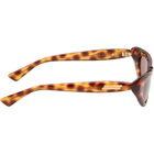 Bottega Veneta Brown Curvy Sunglasses