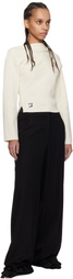 Erdem Black Wide Leg Trousers