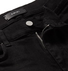 AMIRI - Thrasher Skinny-Fit Distressed Stretch-Denim Jeans - Black