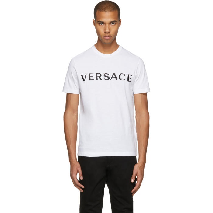 Photo: Versace White Logo T-Shirt