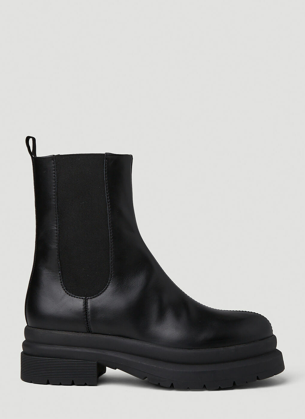 Logo Print Chelsea Boots in Black JW Anderson