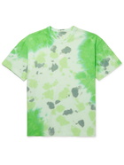 NIKE - NSW Logo-Print Tie-Dyed Cotton-Jersey T-Shirt - Green