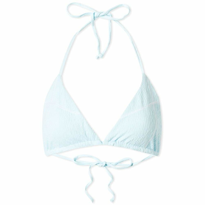 Photo: Frankies Bikinis Women's Tia Crinkle Top in Ice Blue