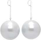 Simon Miller White & Silver Disco Drop Earrings