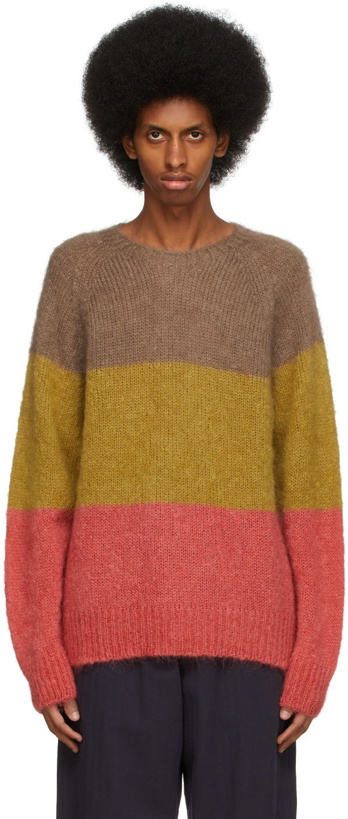 Photo: YMC Multicolor Mohair & Wool Boxy Sweater