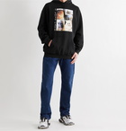 BALENCIAGA - Oversized Printed Cotton-Jersey Hoodie - Black