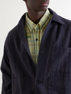 Kardo - Ronald Embroidered Checked Cotton Shirt - Green