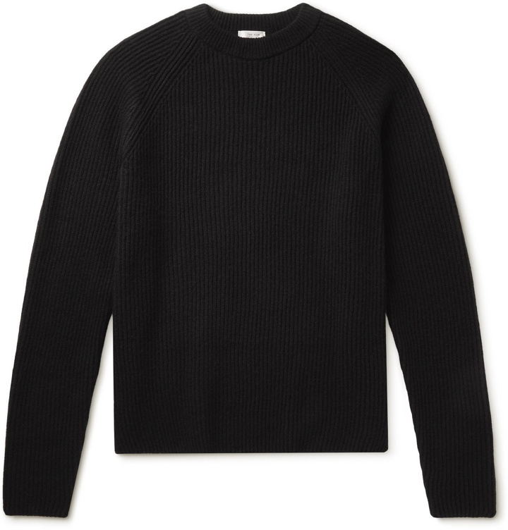 Photo: THE ROW - Thierry Ribbed Wool and Cashmere-Blend Sweater - Unknown