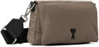 AMI Paris Taupe Lunch Box Ami de Cœur Bag