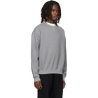 Jil Sander Gray Cotton Crew-Neck Sweatshirt