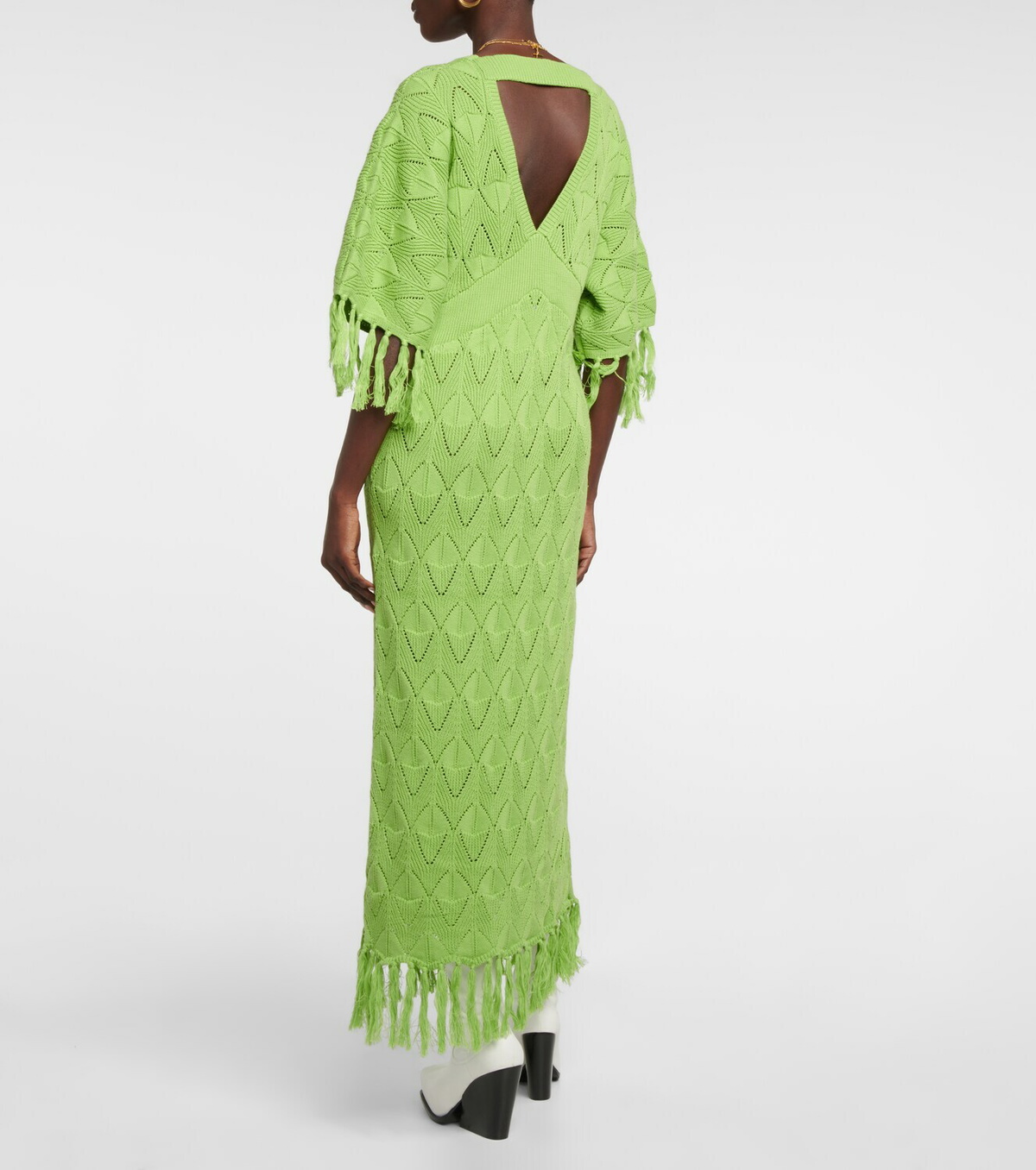 Dodo Bar Or Simmons fringe-trimmed maxi dress