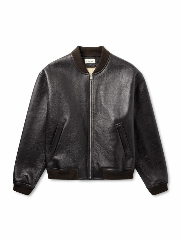 Photo: FRAME - Shearling Jacket - Brown