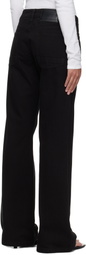 Fax Copy Express Black '000' Slim Flared Jeans