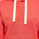 JW Anderson Women's Classic Logo Hoody in Red