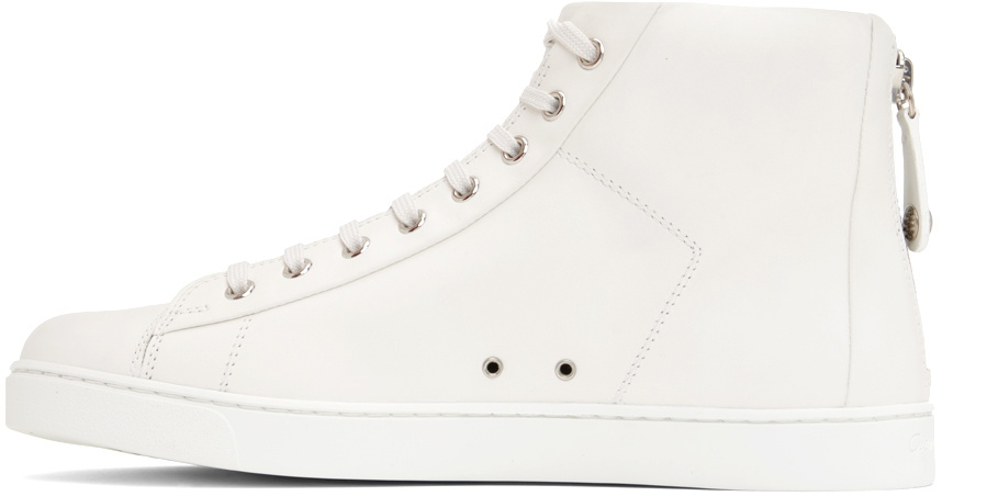 Gianvito Rossi White Leather Sneakers Gianvito Rossi