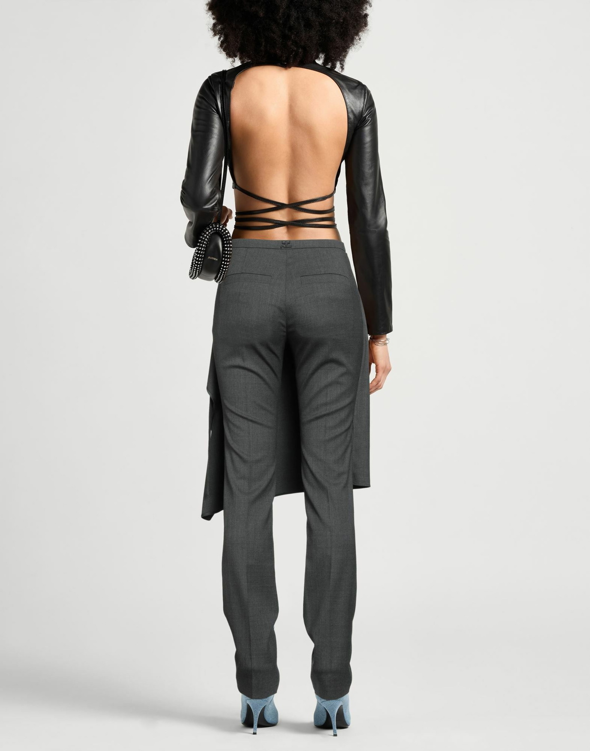 Courrèges Womens Pants in Grey