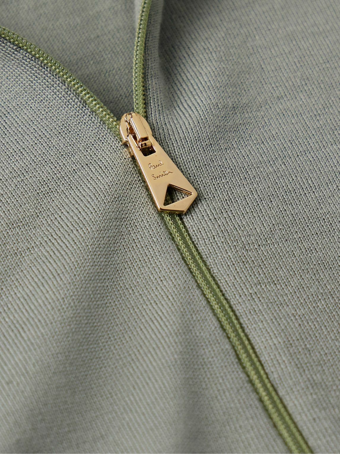 Paul Smith - Merino Wool Zip-Up Cardigan - Green Paul Smith