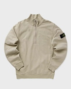 Stone Island Maglieria Tagliata Felpa/Pile Beige - Mens - Half Zips