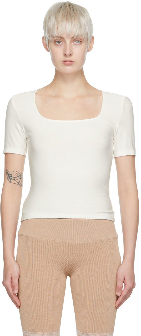 determ; White Rayon T-Shirt