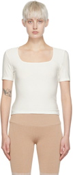 determ; White Rayon T-Shirt