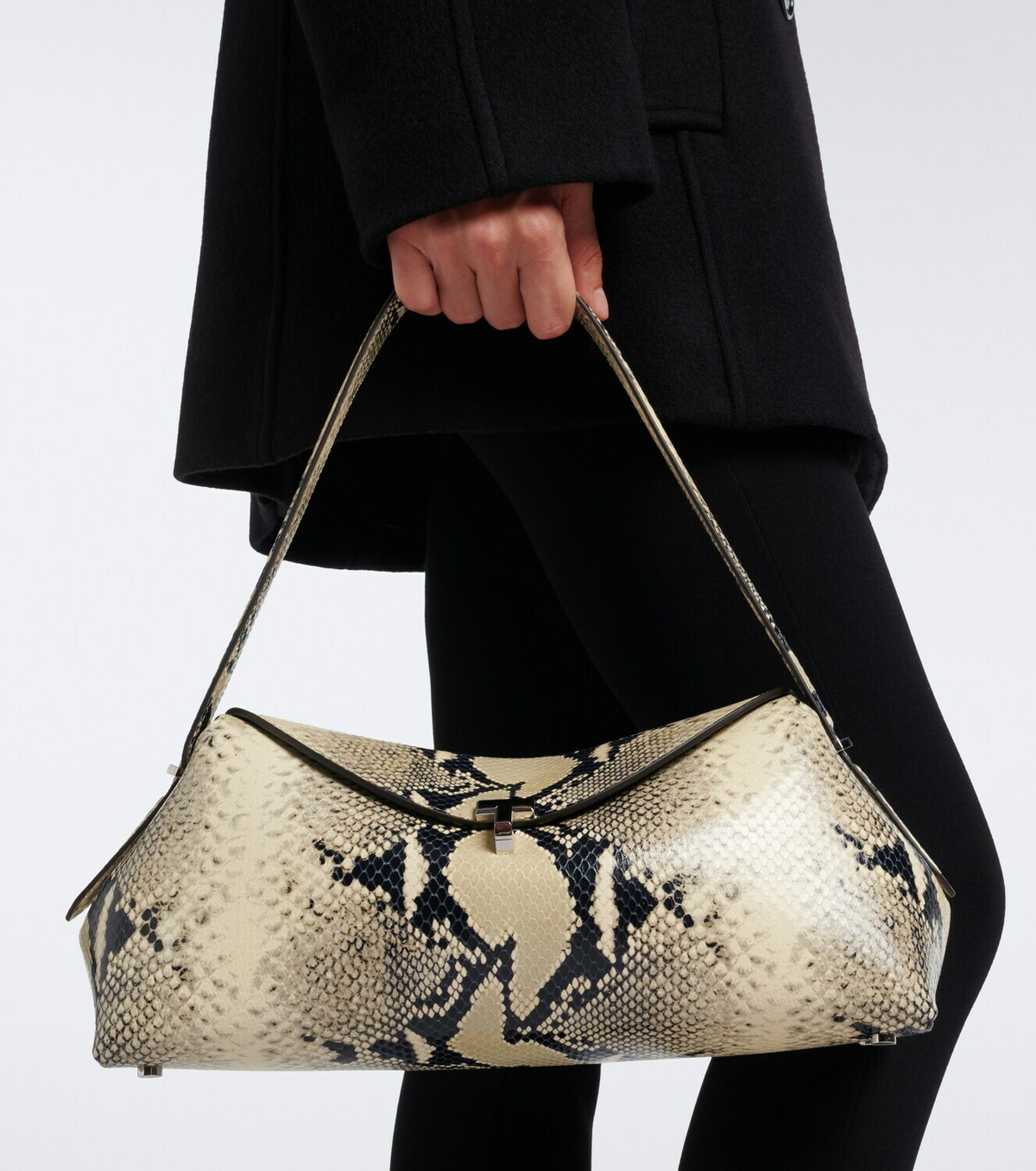 Toteme T-Lock Small leather shoulder bag
