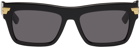 Bottega Veneta Black Oversized Sunglasses