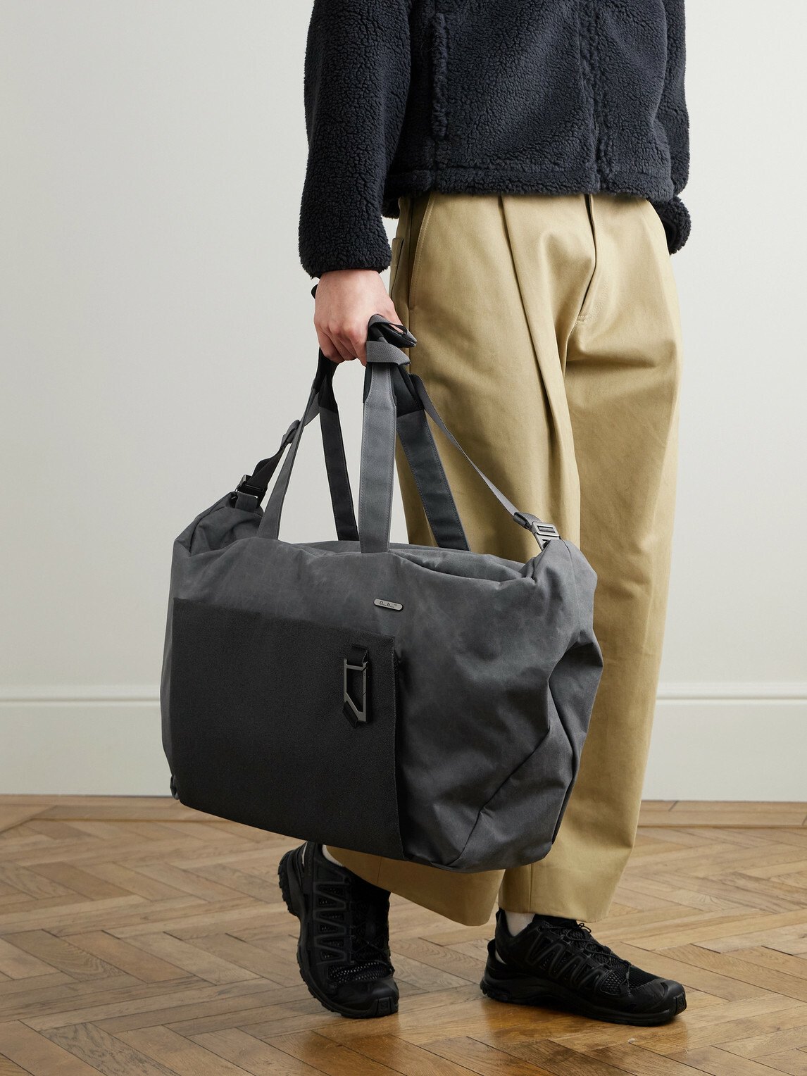 DB Journey - Entour Full-Grain Leather and Canvas Weekend Bag