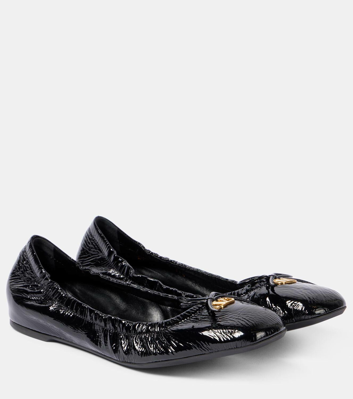 Valentino Garavani VLogo Signature patent leather ballet