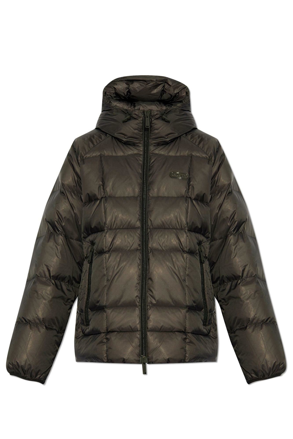 Dsquared2⭐︎ダウン　36m 100cm Dsquared2 Black Quilted Down Jacket Dsquared2