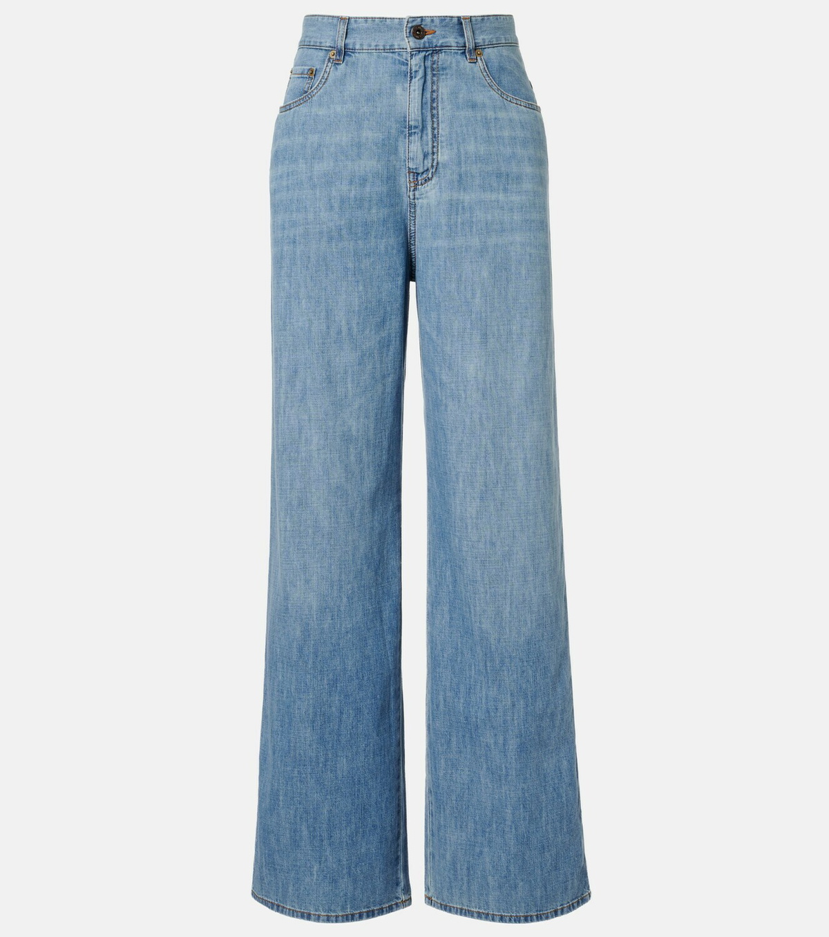 Miu Miu Chambray wide-leg pants