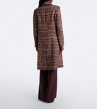 Etro Single-breasted tweed coat