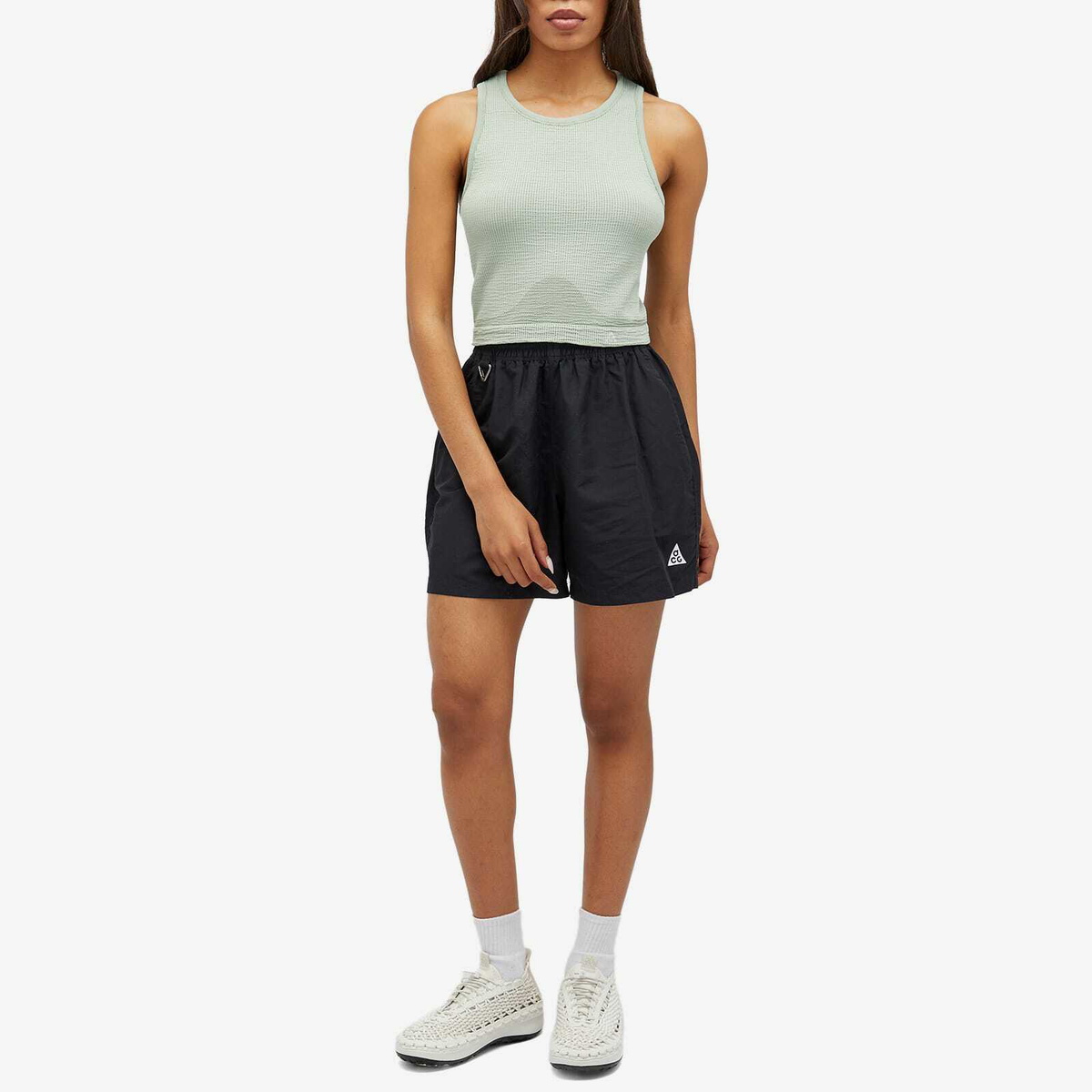 Nike Women's ACG DLTA BSLR Tank Top in Jade Horizon/Guava Ice