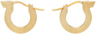 Ferragamo Brass Hoop Earrings