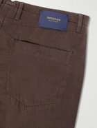 Incotex - Incotex Blue Division Straight-Leg Pleated Cotton and Cashmere-Blend Twill Trousers - Brown
