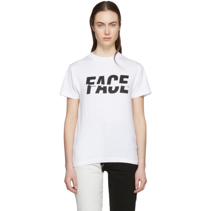 Photo: Facetasm White Split Logo T-Shirt